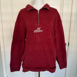 100 Thieves Red Pullover | Half-Zip | XL | Streetwear & Cozy